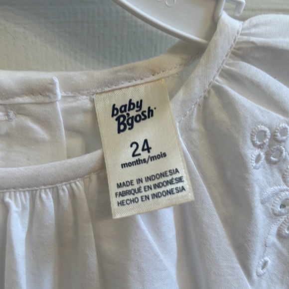 NEW White Eyelet Baby B’Gosh Oshkosh Dress 24 months - Picture 4 of 10